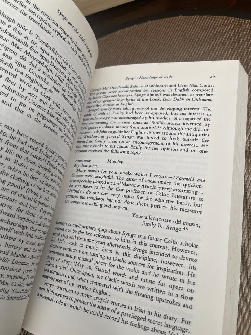 洋書 Synge and the Irish Language