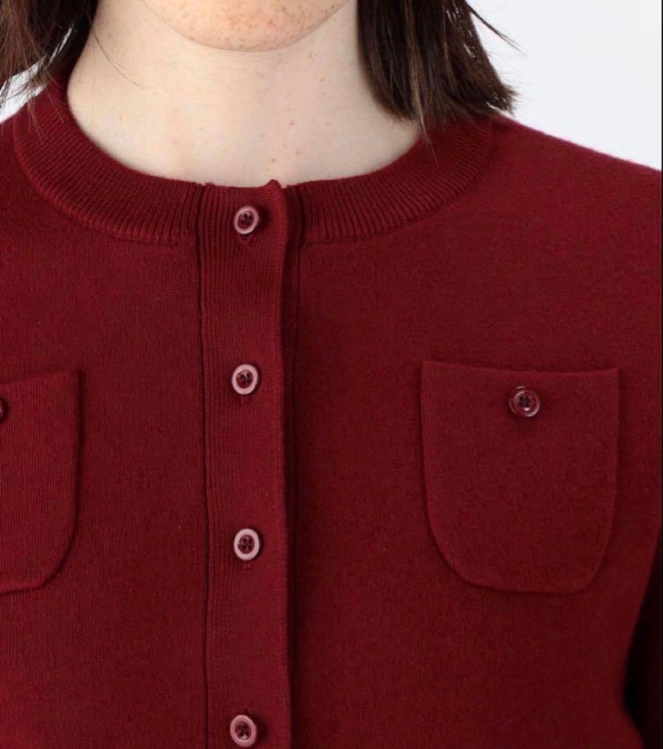 【CABaN】美品　コットンカシミア クルーネックカーディガン