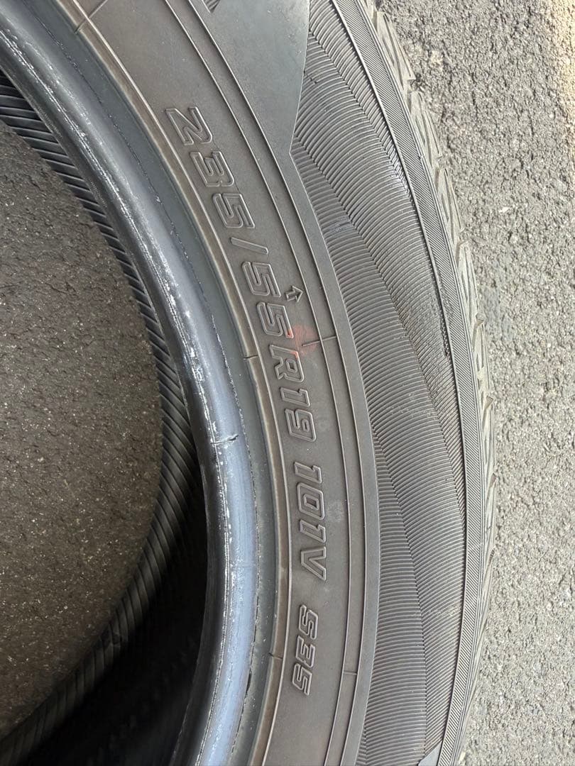 YOKOHAMA AVID GT 235/55R19 中古タイヤ4本セット