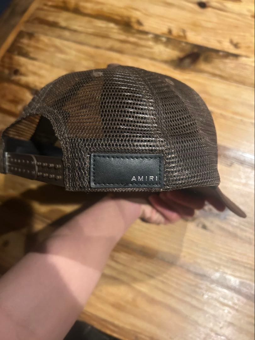 AMIRI ブラウン トラッカーキャップ確実正規品
