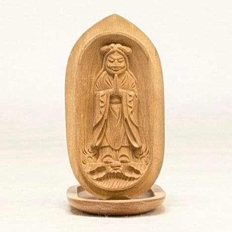 【セール・新品】 香合仏　中山鬼子母神　白檀　仏龕　懐中仏　鬼子母神