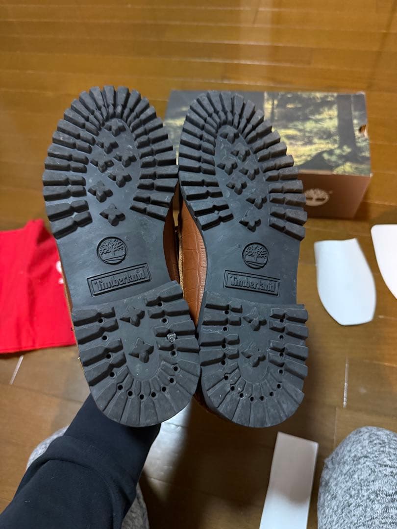 靴 supreme timberland 3eye classic lug