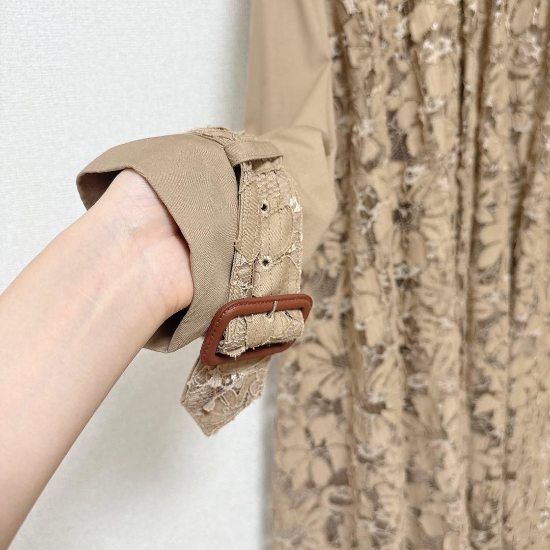【美品】Ameri VINTAGE バックレース トレンチコート