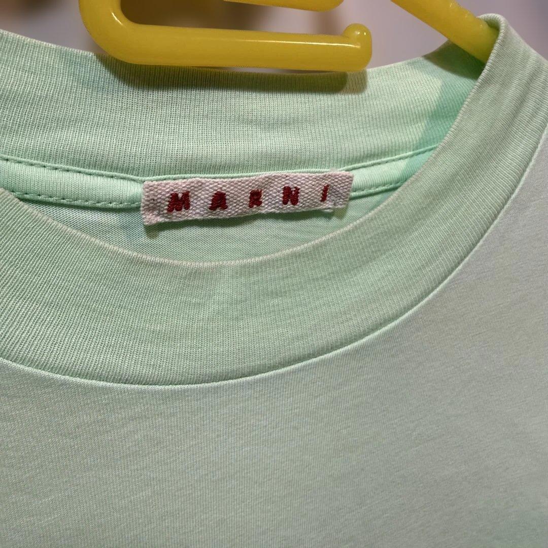 【即納】MARNI ネオングリーン オーバーサイズ Tシャツ 48