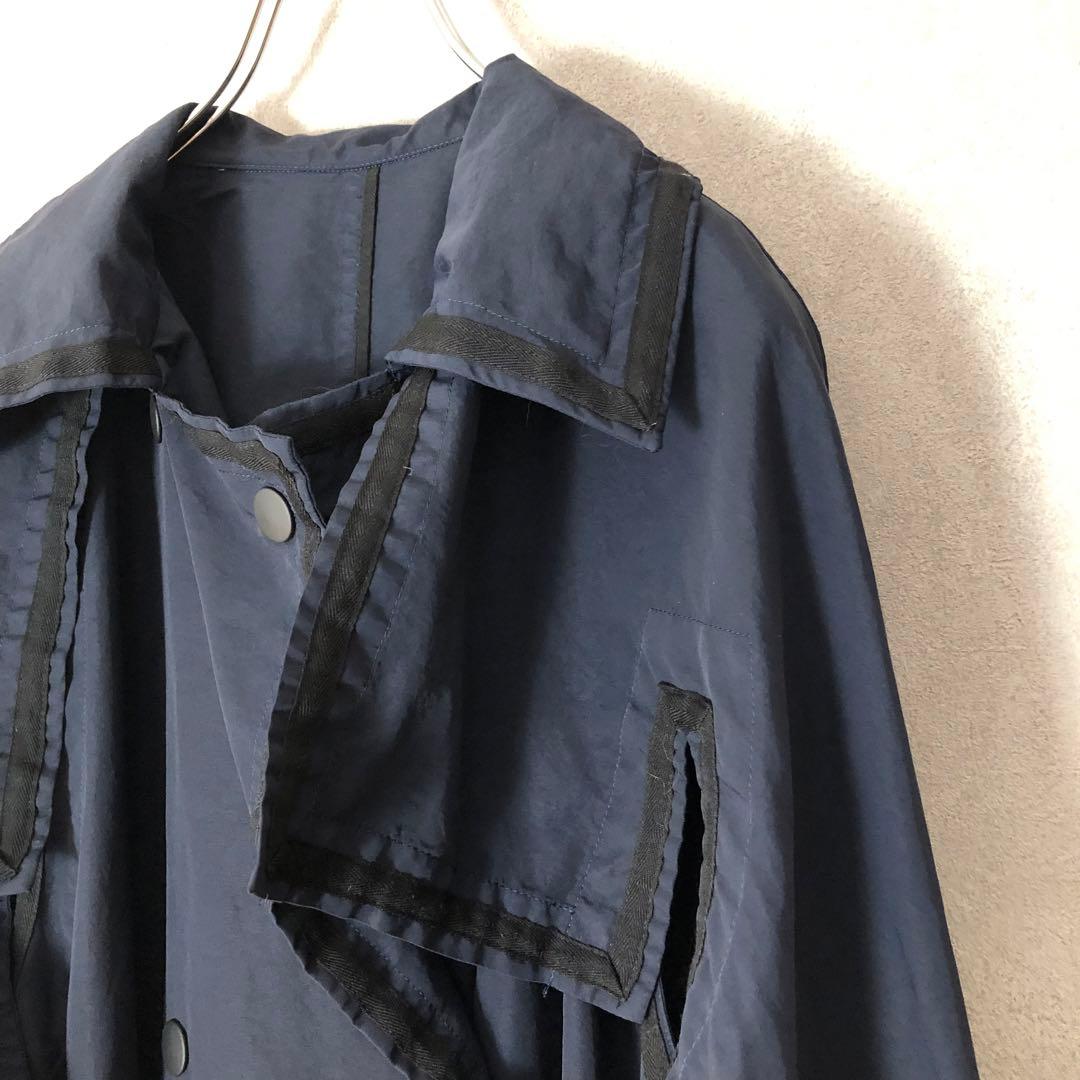 LIMI feu リミフゥ 2019SS ナイロン ロングトレンチコート