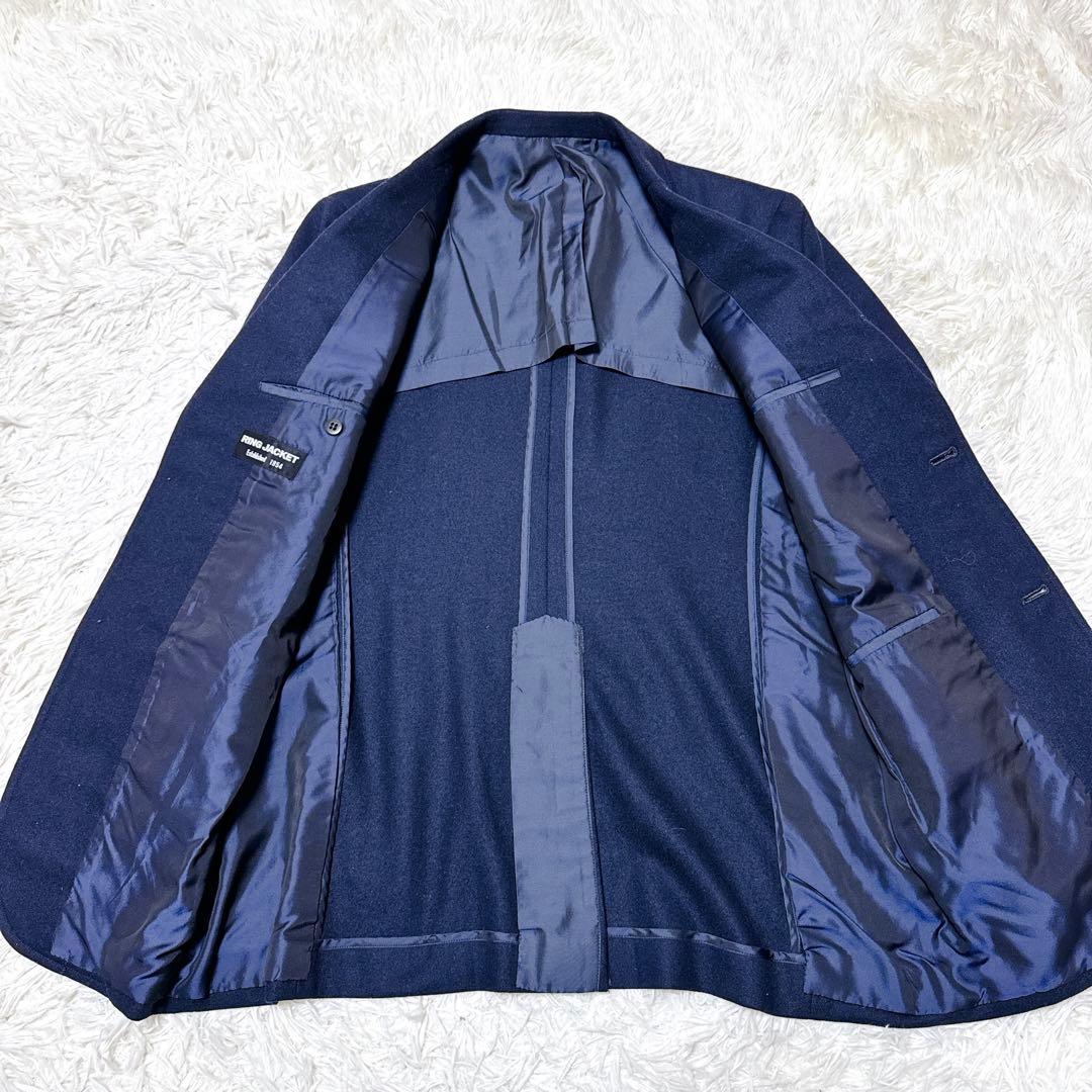RING JACKET 紺ブレ　金ボタン　テーラードジャケット