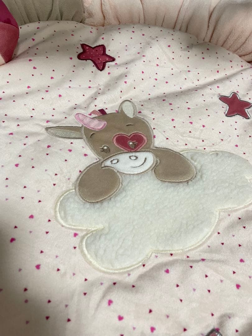 nattou ナチュー プレイマット　プレイジム　ベビージム ピンク　赤ちゃん