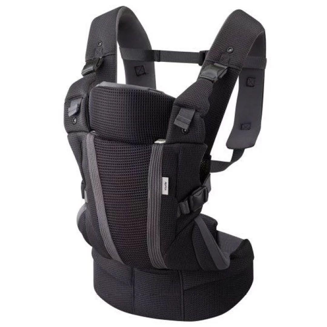 極美品　Aprica アップリカ　抱っこ紐　ラクリス　ダークグレー