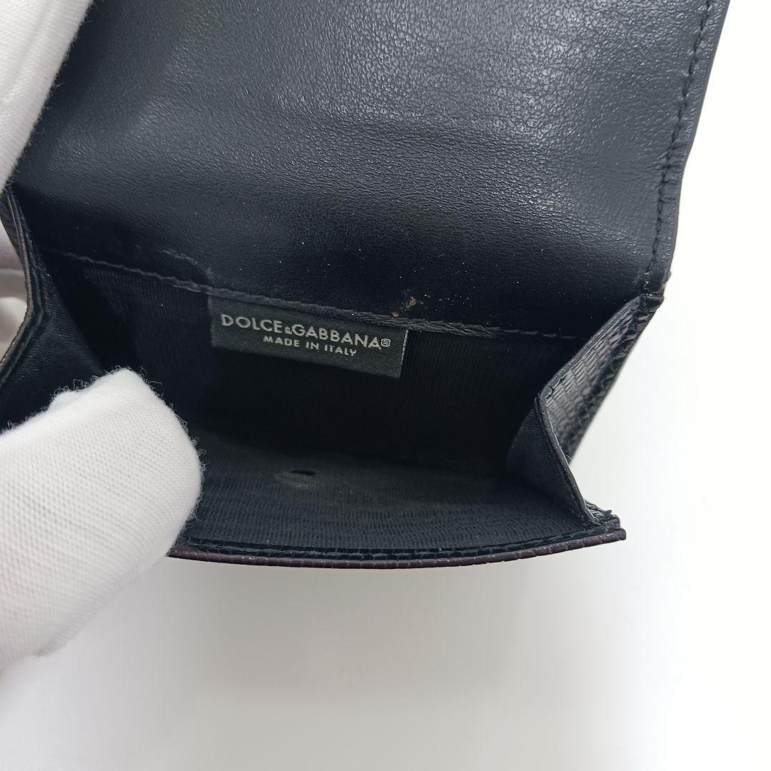 DOLCE&GABBANA ドルガバ 財布 三つ折り。ラインストーン