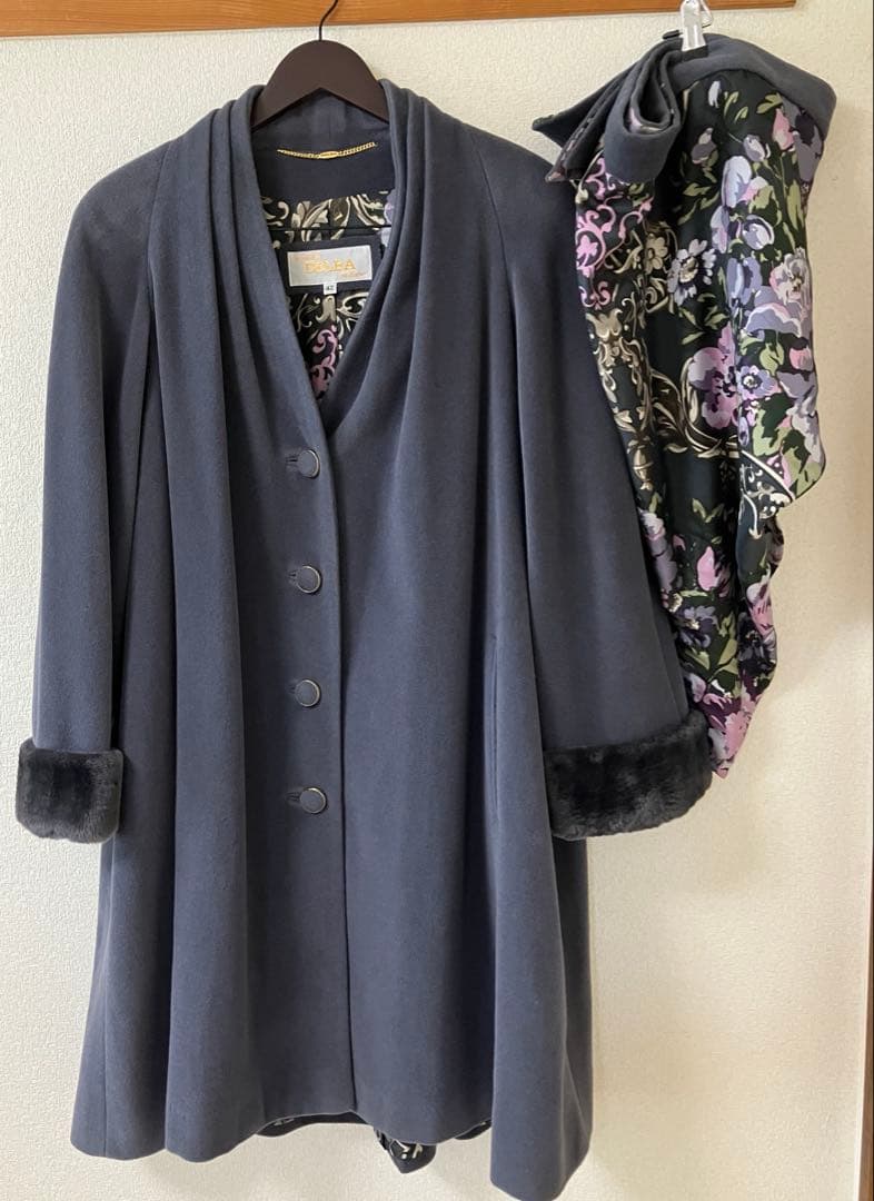 美品　DELBAミラノ　42 アンゴラ　カシゴラ カシミア シルク