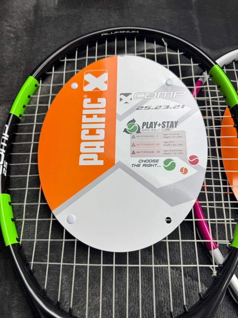 新品 COMP25 パシフィック ジュニア 硬式ラケット　２本まとめ