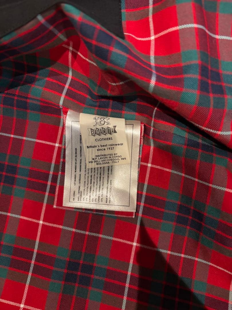 【美品】英国製　BARACUTA G9 ハリントンジャケット ブラック 42
