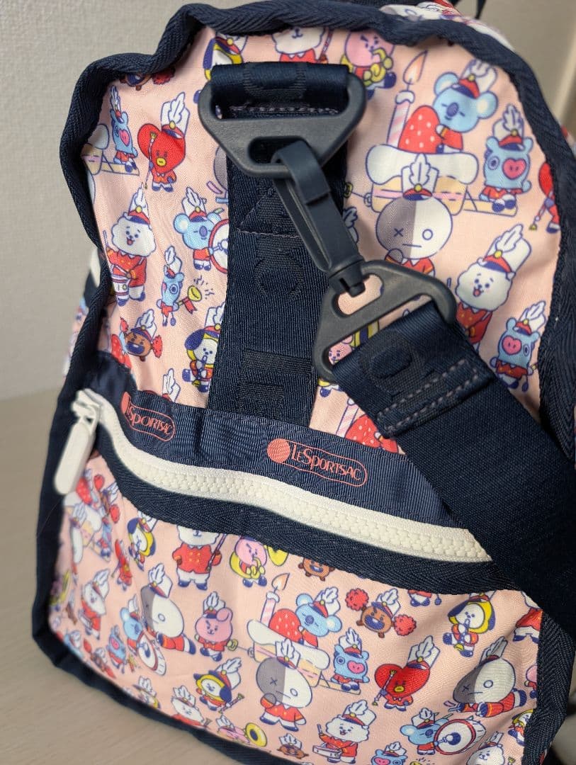 【美品】レスポートサック BT21 ボストンバッグ　BTS ポーチ付きlarge