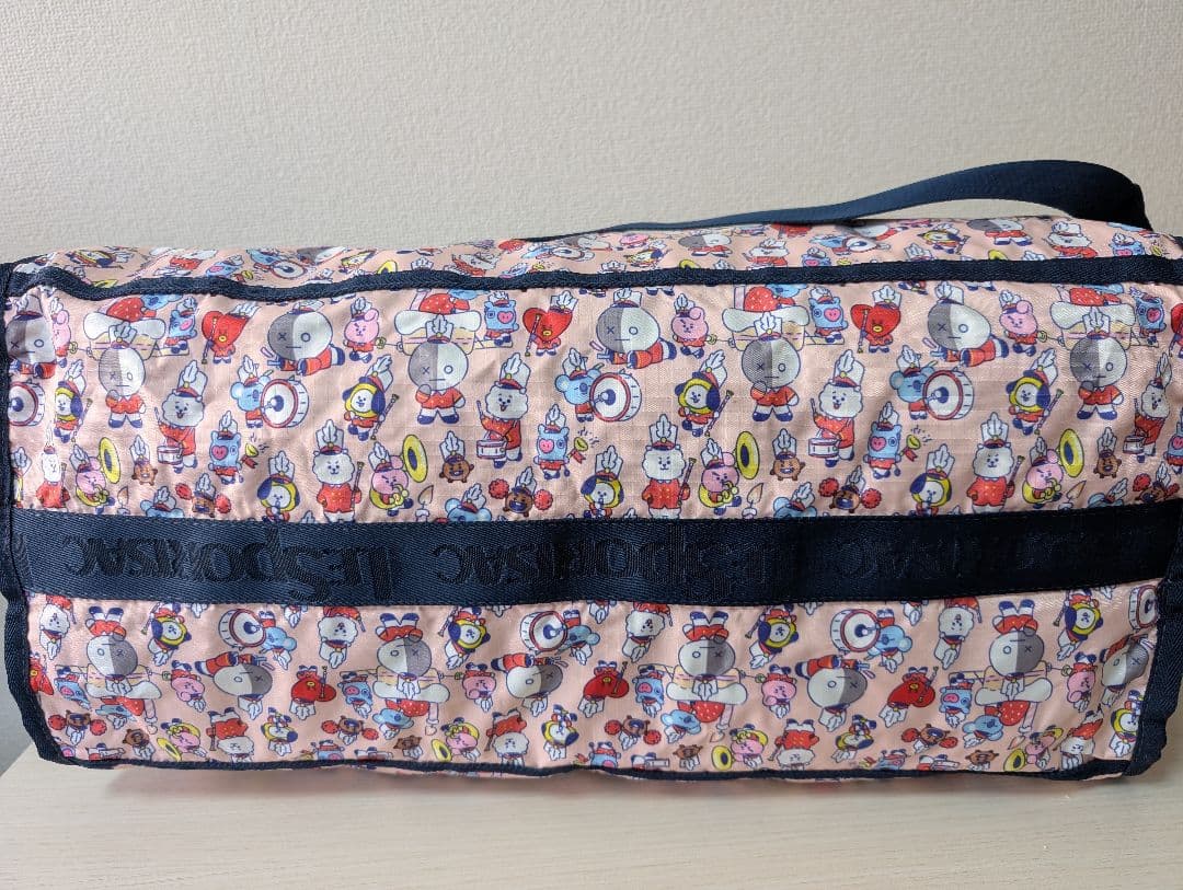 【美品】レスポートサック BT21 ボストンバッグ　BTS ポーチ付きlarge