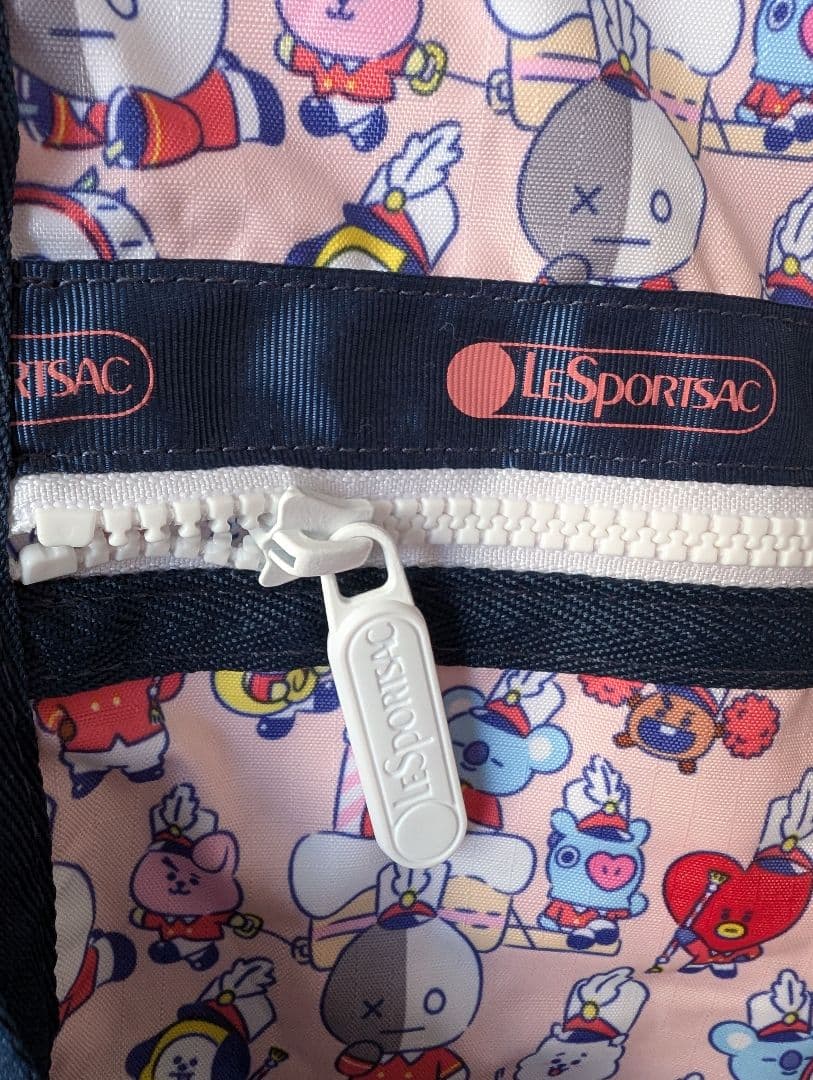 【美品】レスポートサック BT21 ボストンバッグ　BTS ポーチ付きlarge