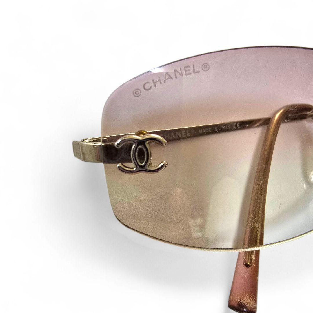 CHANEL シャネル サングラス ココマーク リムレス ヴィンテージ