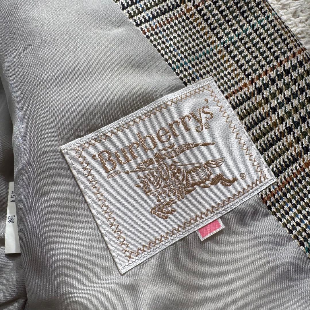 burberrys テーラードジャケット　グレンチェック　シルク混　ダブル　11