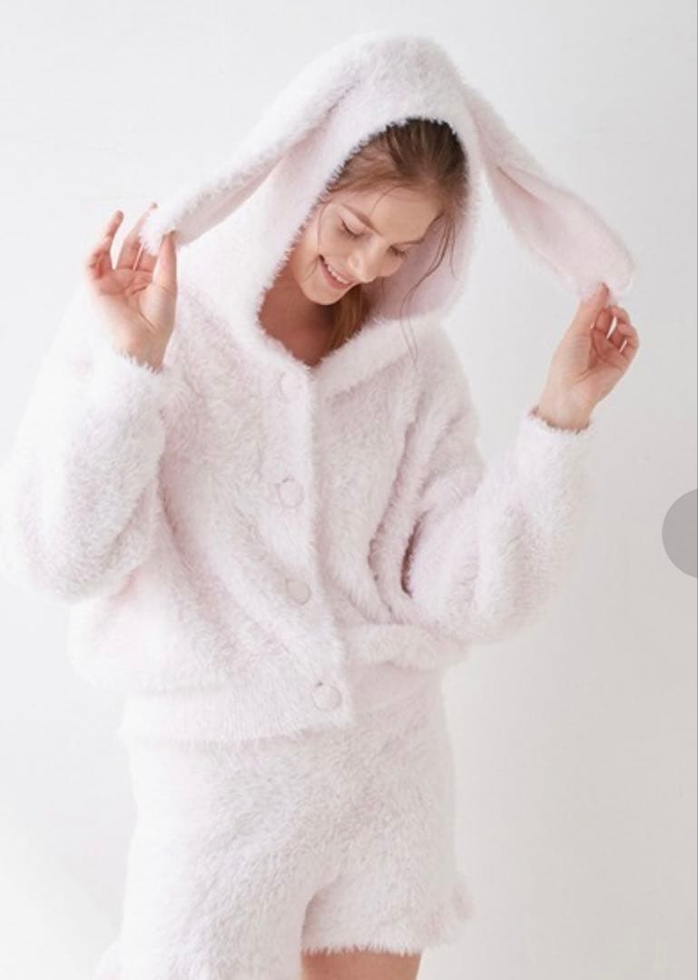 ✴︎完売品ジェラートピケ うさぎカーディガン + ショートパンツ セット売