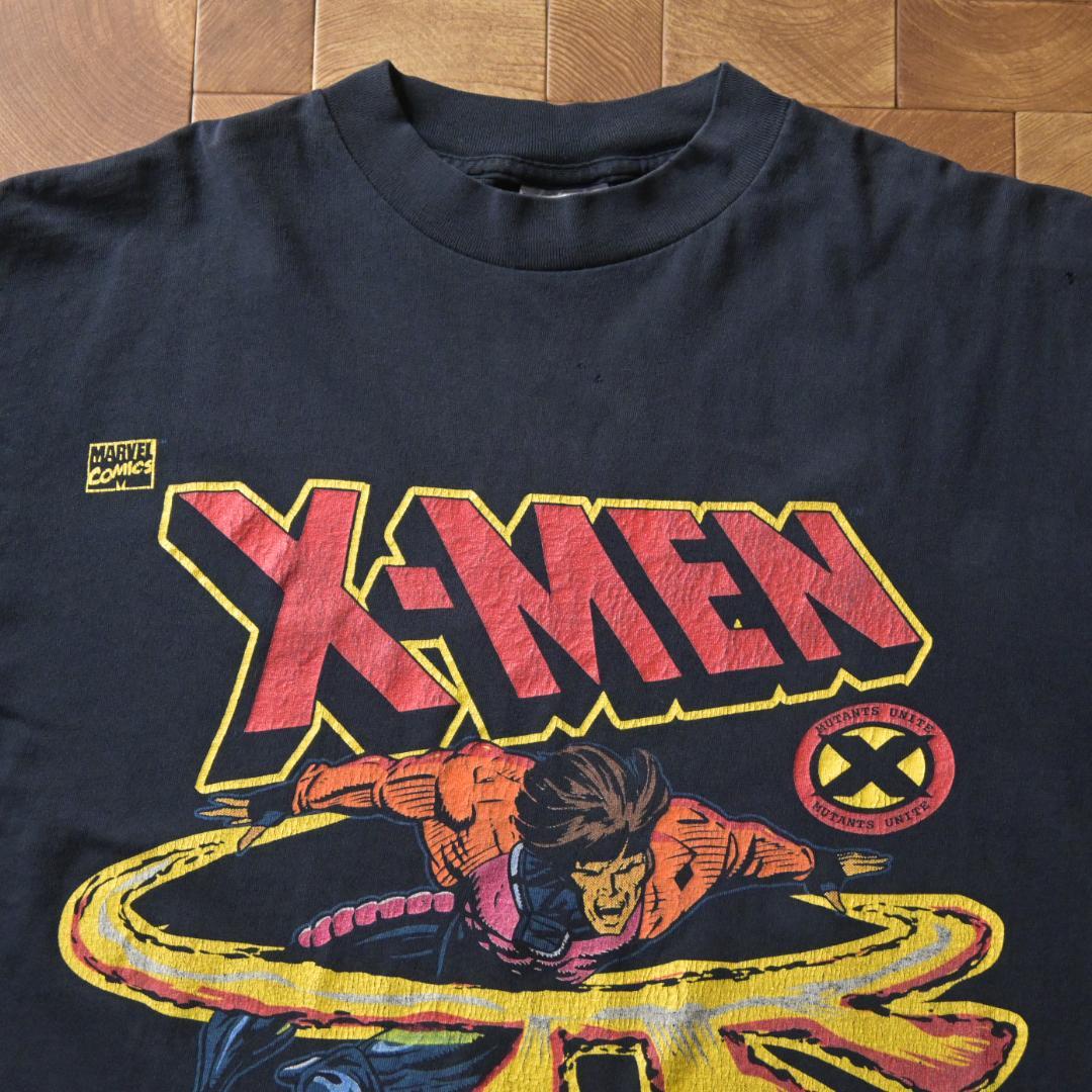 西*8様 90s USA製　マーベル　X-MEN ガンビット　Tシャツ　ブラック