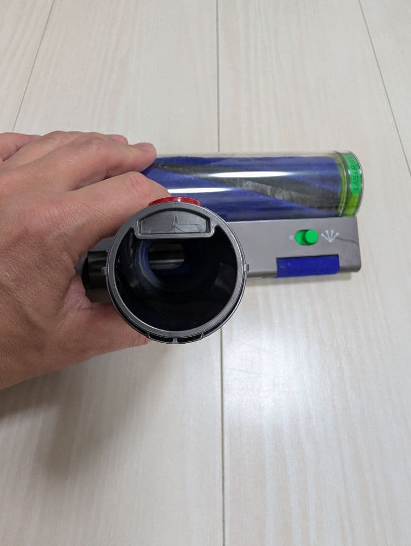 美品ダイソンV12 グリーンレーザー照射 ソフトローラークリーナーヘッド