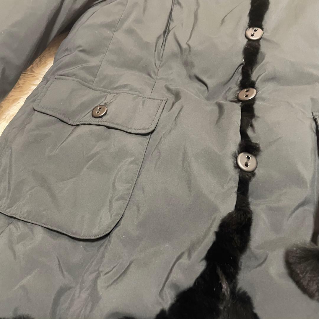 ♡美品♡ SCAPA スキャパ　大きいサイズ44 ダウンコート　Aライン　黒