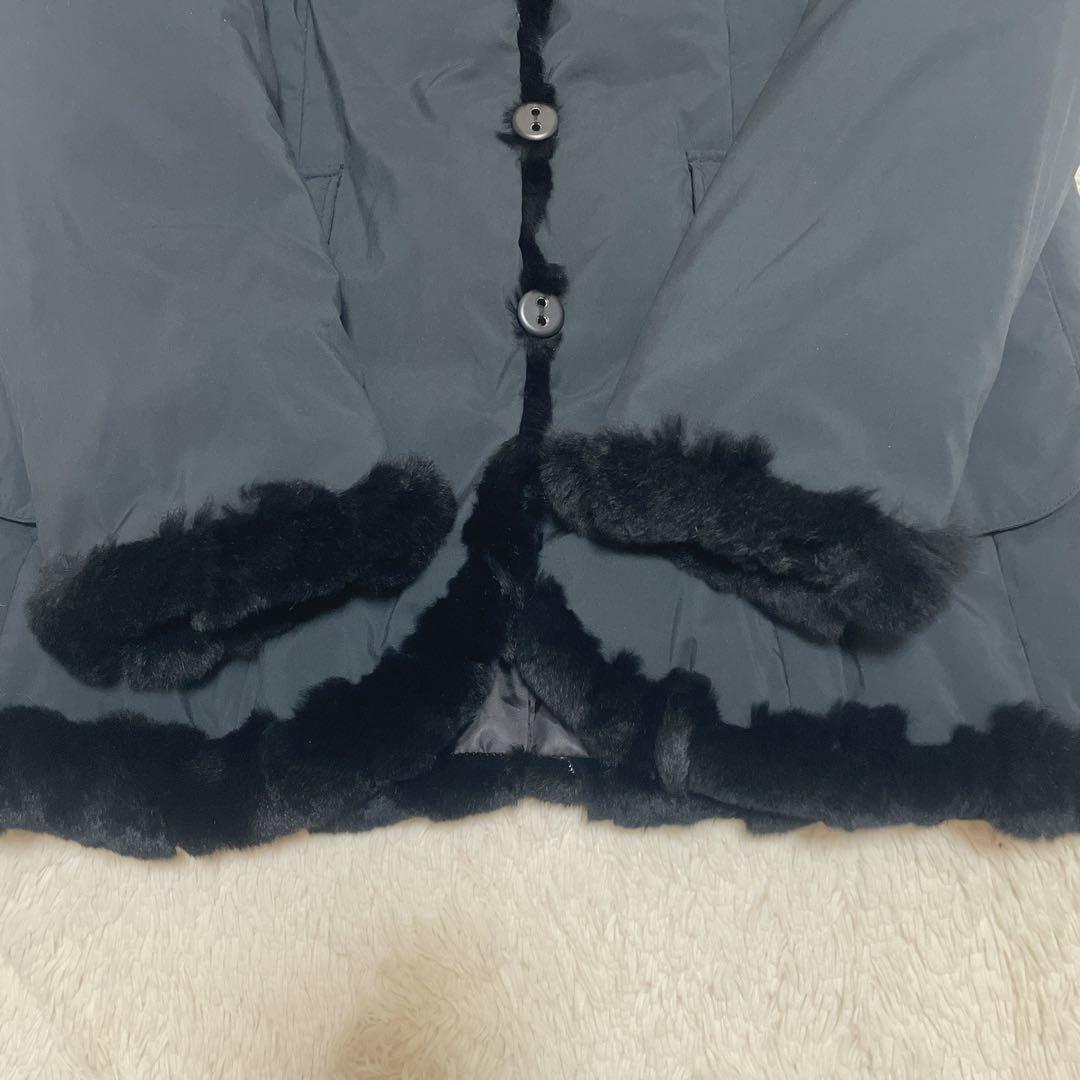 ♡美品♡ SCAPA スキャパ　大きいサイズ44 ダウンコート　Aライン　黒