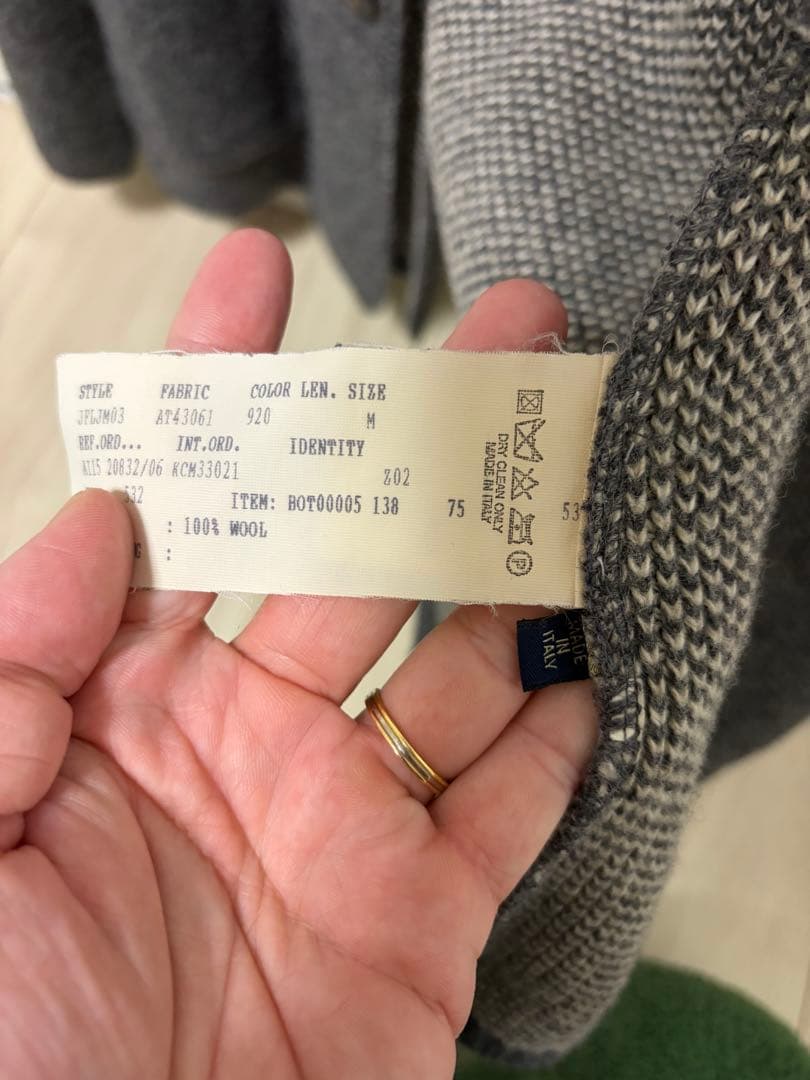 LARDINI グレー テーラードジャケット M