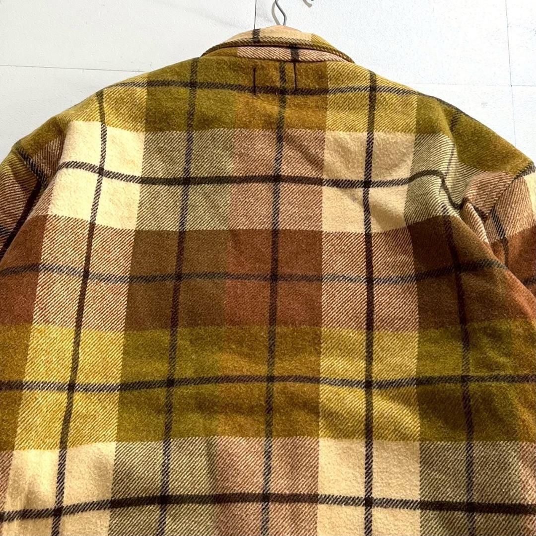 50s　FIVEBROTHER　デカタロン　ZIP　ウール　チェックジャケット