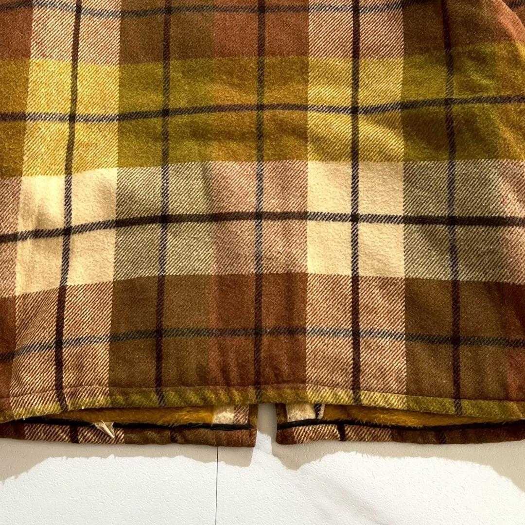 50s　FIVEBROTHER　デカタロン　ZIP　ウール　チェックジャケット