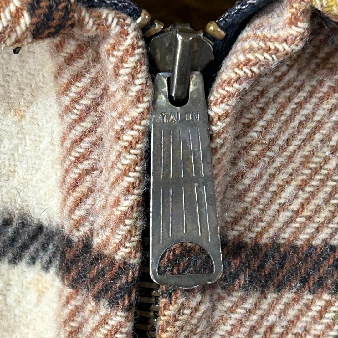 50s　FIVEBROTHER　デカタロン　ZIP　ウール　チェックジャケット
