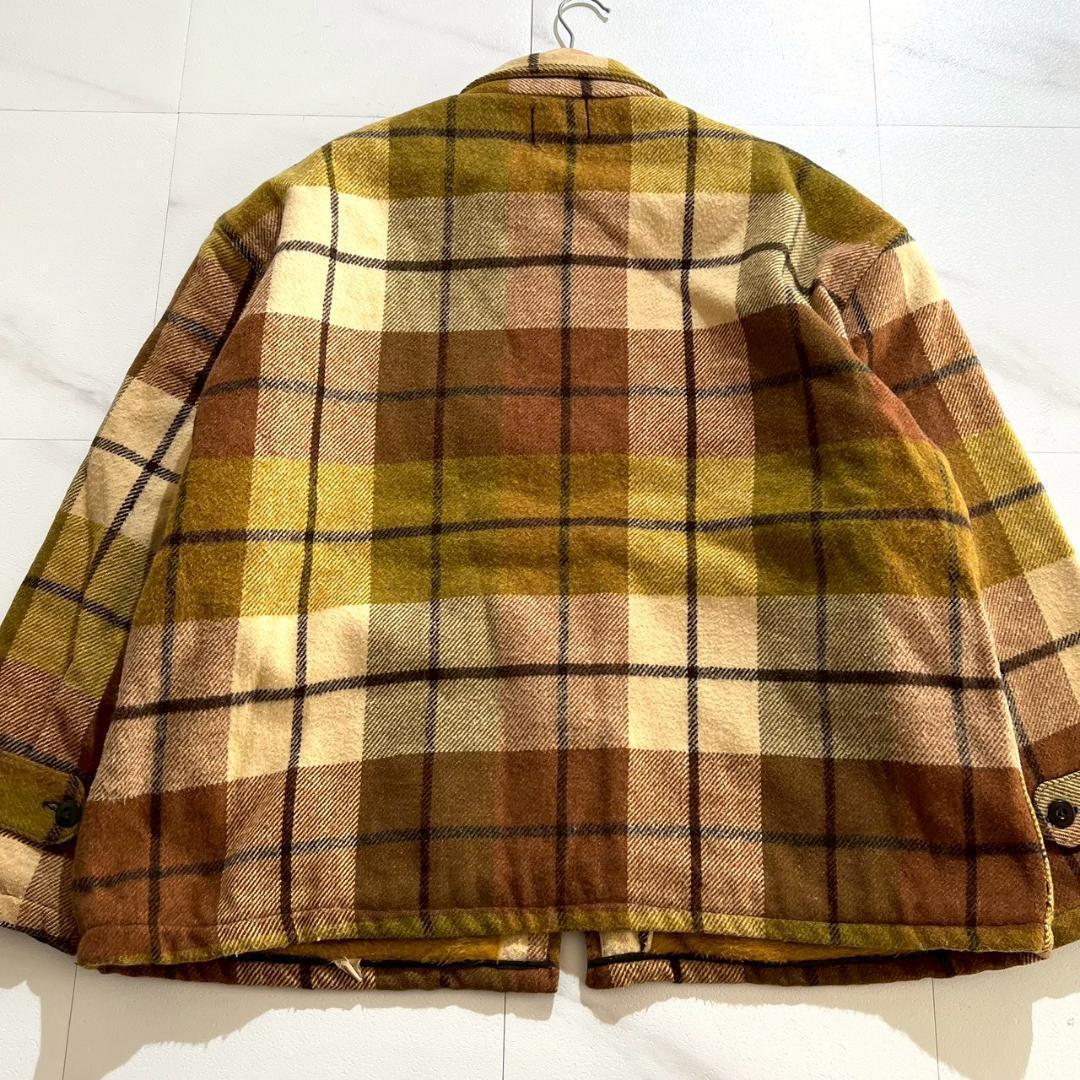 50s　FIVEBROTHER　デカタロン　ZIP　ウール　チェックジャケット