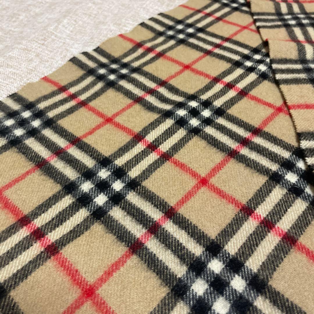 Burberrys カシミヤ100% 英国製 ノバチェック キャメル マフラー