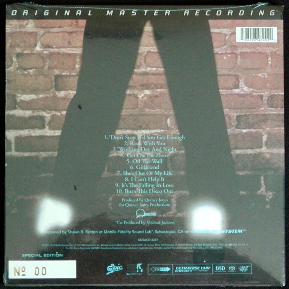 【未開封】SACD　オフ・ザ・ウォール　マイケル・ジャクソン　ハイブリット　MF
