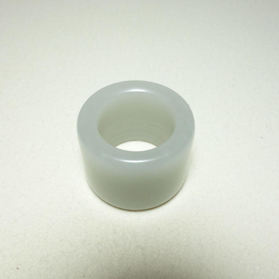 清代 和田玉の古扳指 上質な玉質 C1A089