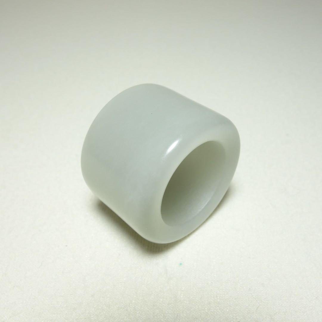 清代 和田玉の古扳指 上質な玉質 C1A089