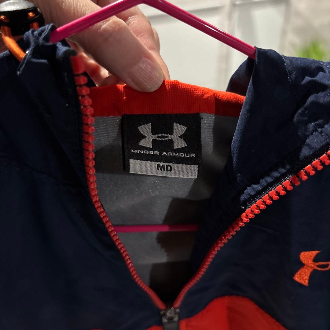 UNDER ARMOUR ジャージ上下セット オレンジ/ネイビー　M/L