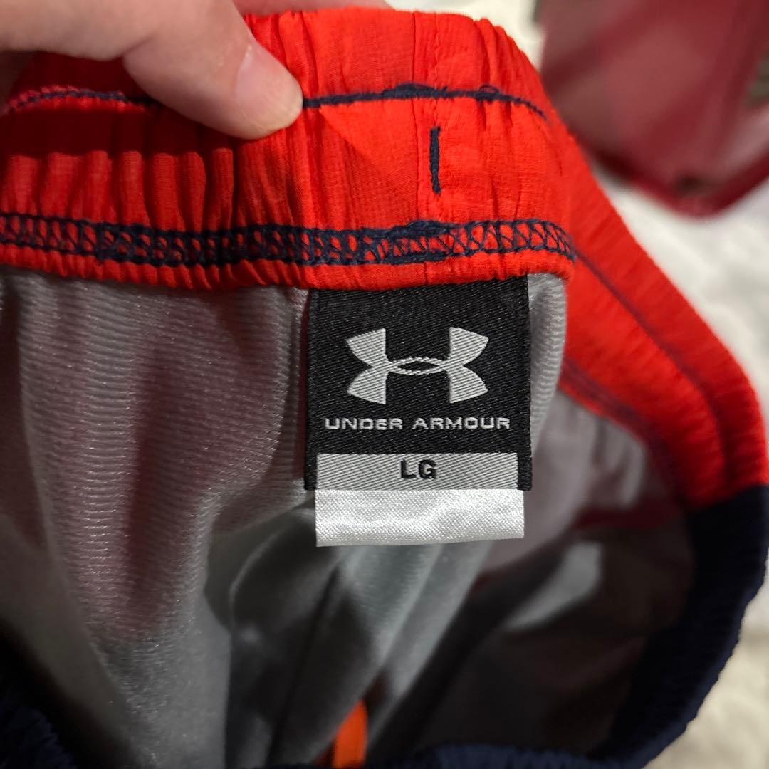 UNDER ARMOUR ジャージ上下セット オレンジ/ネイビー　M/L