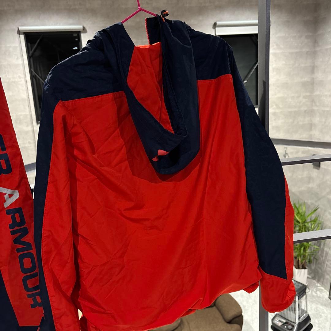 UNDER ARMOUR ジャージ上下セット オレンジ/ネイビー　M/L