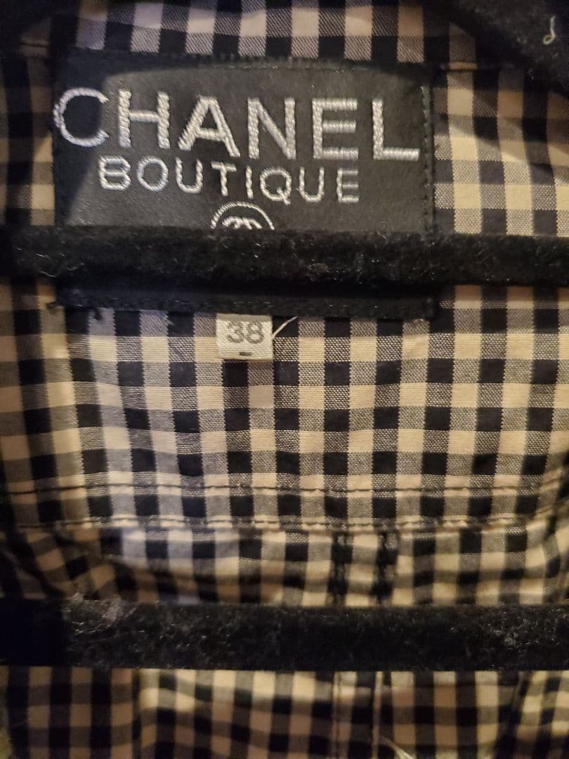 CHANEL ギンガムチェック トレンチコート