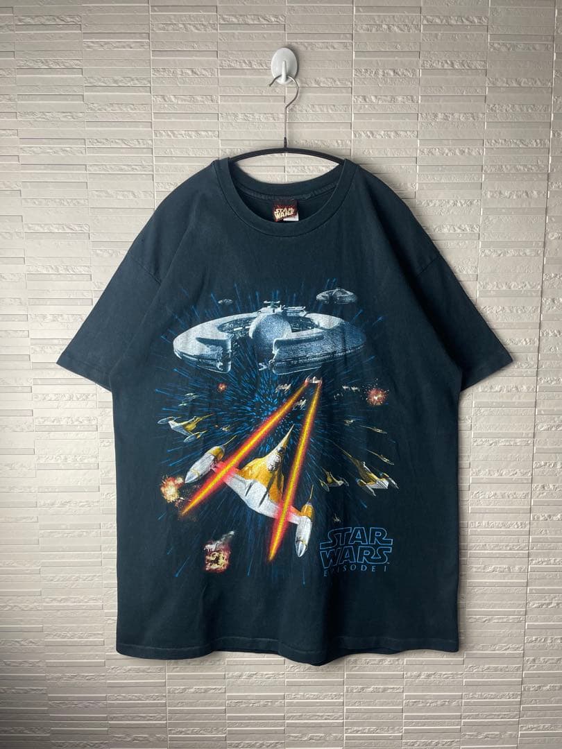 90s USA製ヴィンテージ　スターウォーズ　シングルステッチ　Tシャツ　黒XL