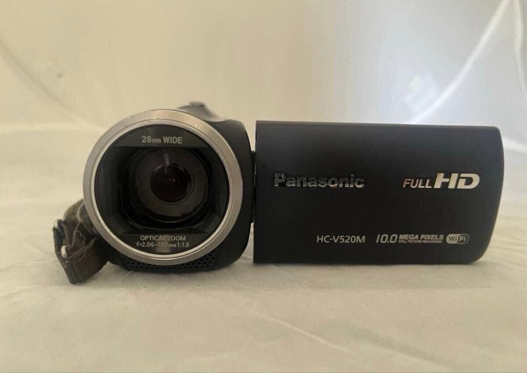 [実用美品] Panasonic HC-V520M ビデオカメラ ダークネイビー