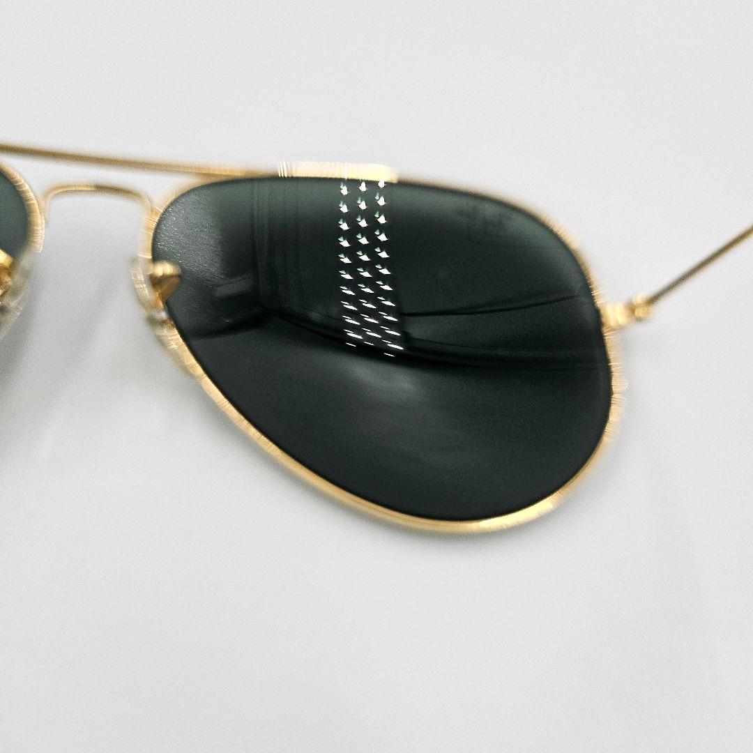 美品　Ray-Ban　レイバン　アビエーターゴールドメタルツーブリッジ