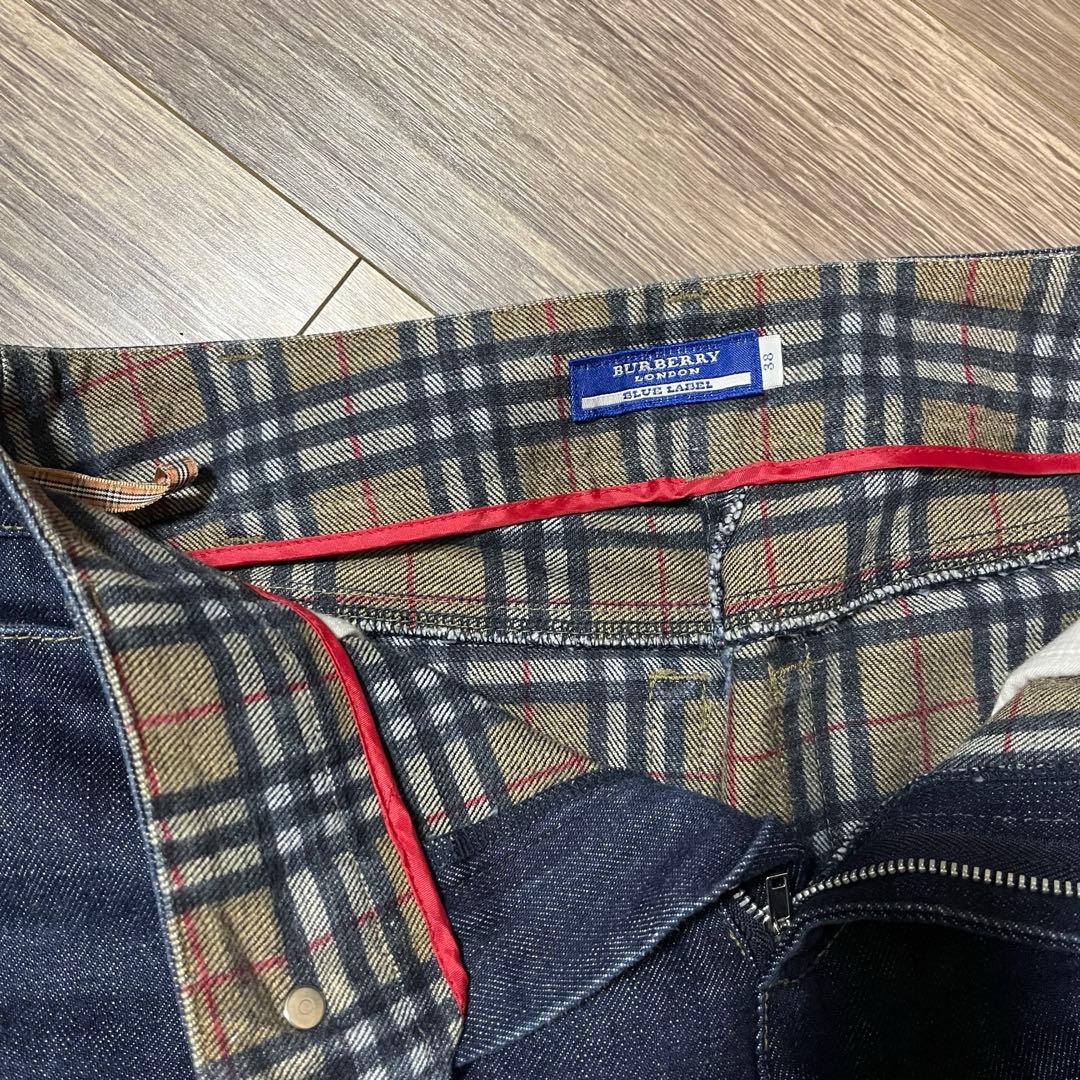 【BURBERRY BLUE LABEL】ストレートデニム 38サイズ