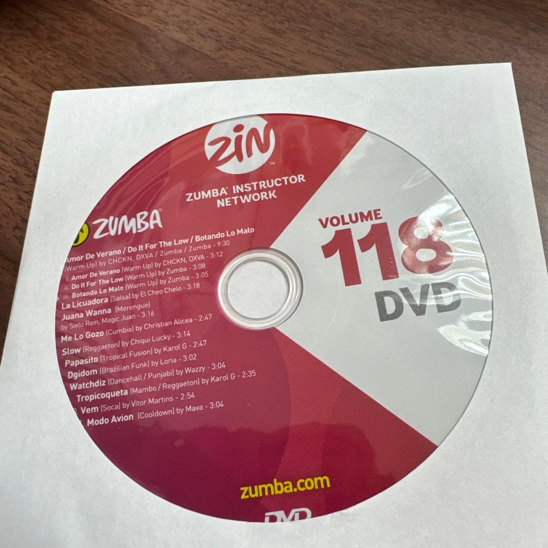 【最新作】ZUMBA zin118 CD&DVD セット
