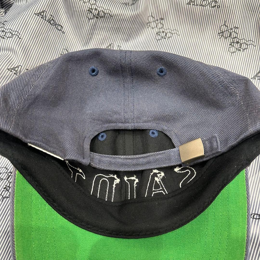 SAINT MICHAEL 6PANEL CAP LACERATING ネイビー
