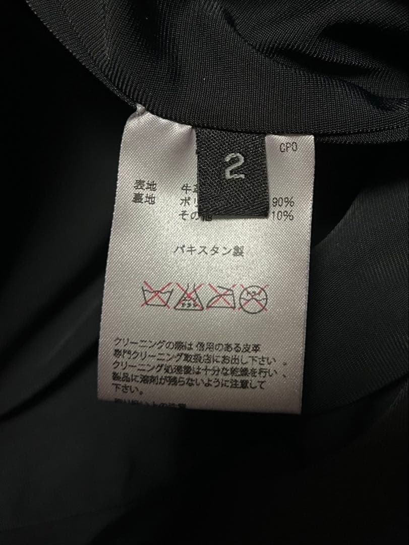 Liugoo leathers/レザー パンツ/size2/黒/牛革