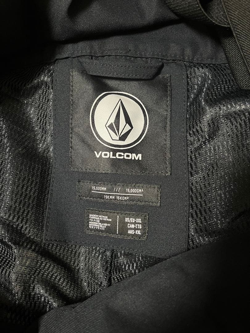 VOLCOM ブラックオーバーオール