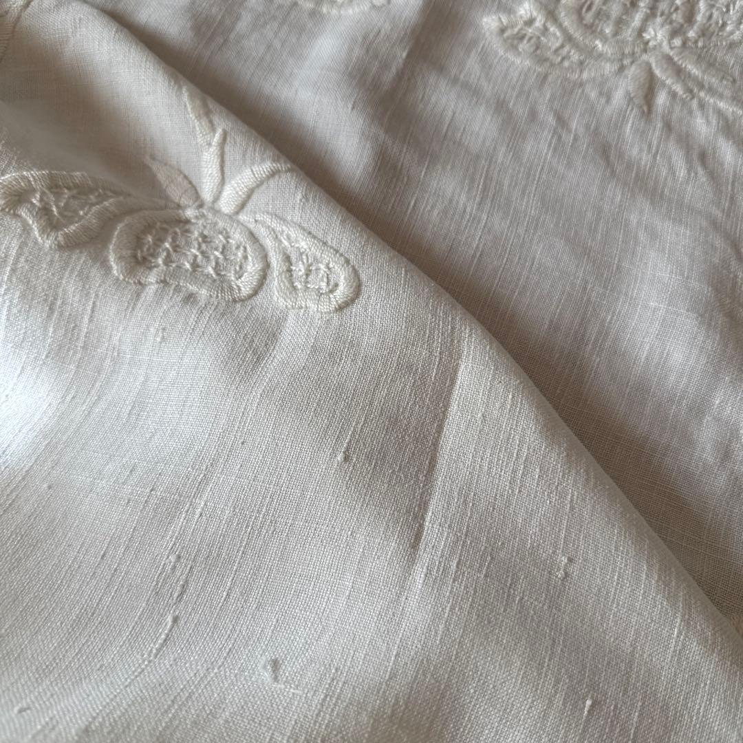 フランスアンティークஐ⋆*リネンのくったりロングクロス