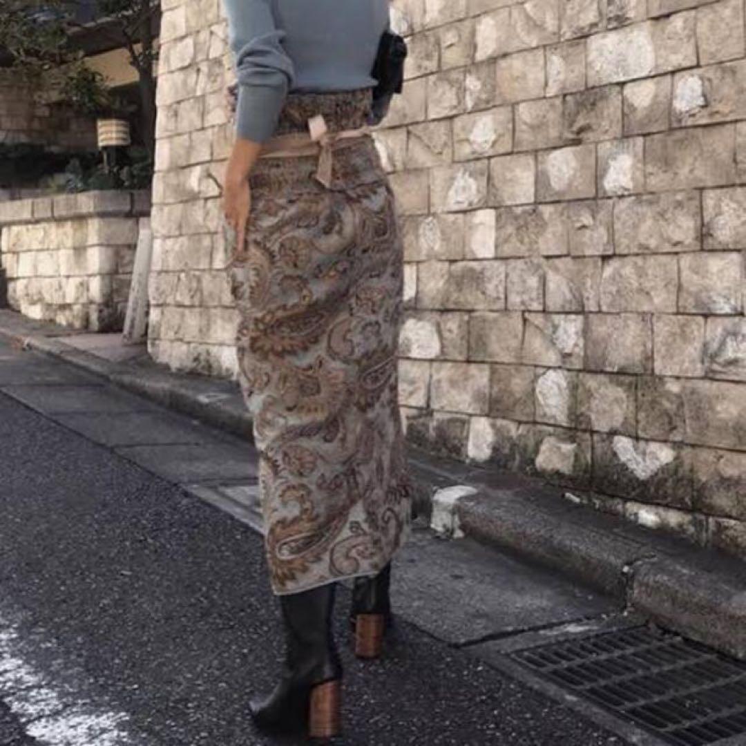 スカート Ameri VINTAGE PAISLEY RUG SKIRT