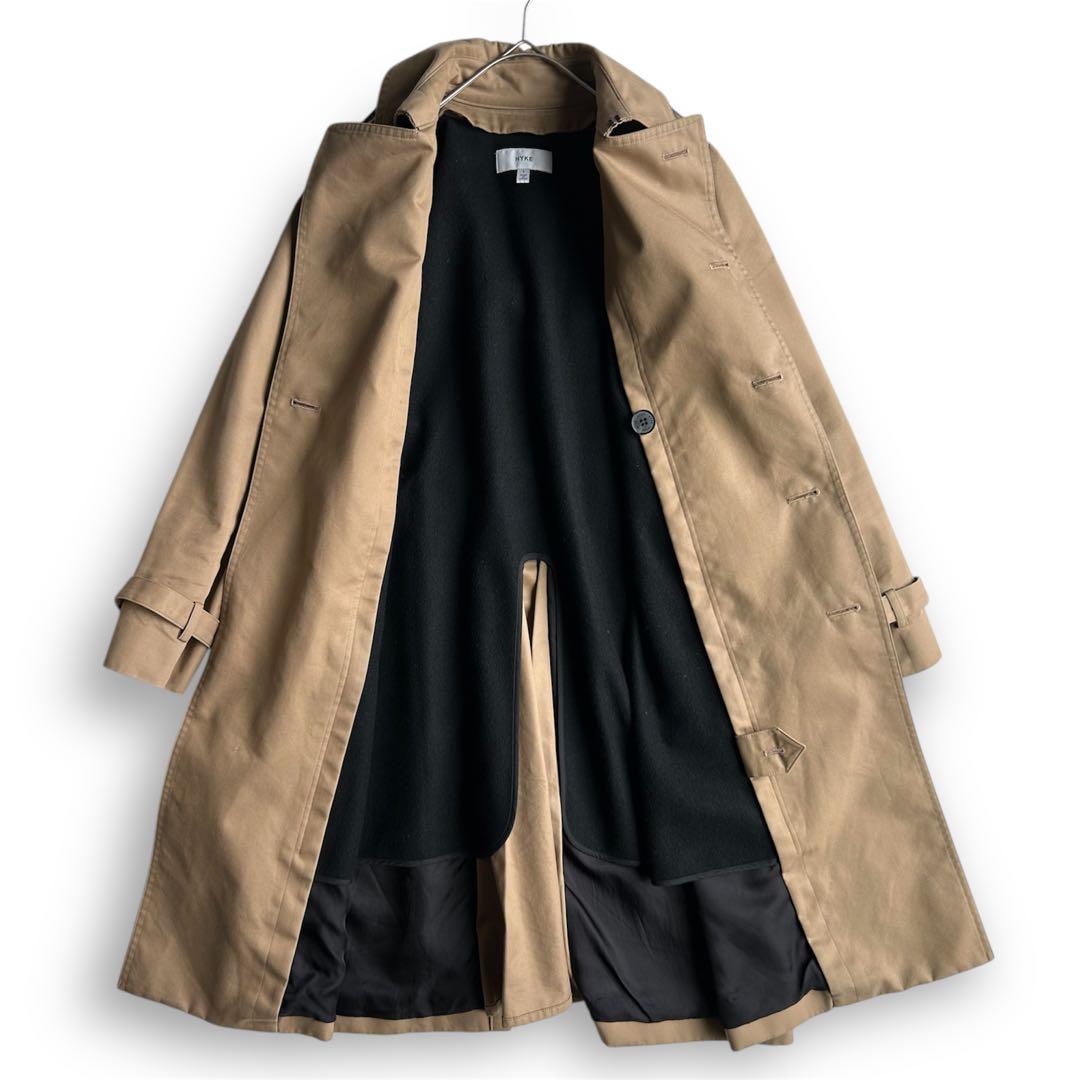 【美品】 HYKE トレンチコート ライナー ベージュ S スプリングコート
